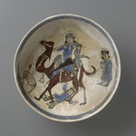 Bowl Depicting Bahram Gur and Azada