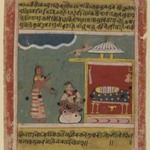 A Maids Words to Radha, Page from a Dated Rasikapriya Series