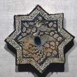 Eight-Pointed Star Tile with Simurgh (Phoenix)
