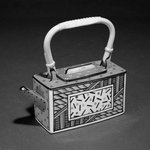 Teapot and Lid from Three Piece Tea Service, Kyoto Homage Pattern