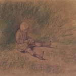 Girl Seated in the Grass (Petite fille assise)