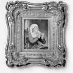 Portrait of Woman Threading a Needle
