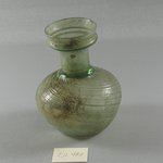 Bottle of Blown Green Glass