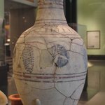 Wine Jar Showing Grape Vine