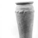 Ovoid Shaped Vase with Wavy Handle