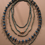 Single Strand Necklace with Disk Beads