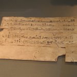 Scribes Exercise Board with Hieratic Text