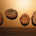 Mould for Amulet of Seated Goddess Holding Papyrus Scepter