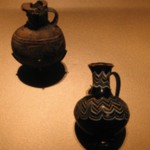 Polychrome Core, Formed Vase with Festooned Design