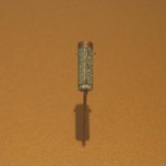 Cylinder Bead with Geometric Design