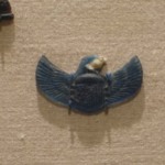 Inlay in the Form of a Winged Scarabeus with Falcon Head