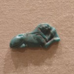 Inlay in the Form of a Recumbent Falcon-Headed Lion
