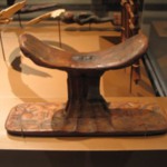 Headrest with Birth-gods on Base and Neck Support