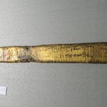 Strip of Wood Covered with Gold Leaf Probably from a Piece of Furniture