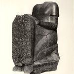 Fragmentary Kneeling Stelephorus Statue of Khaemhat