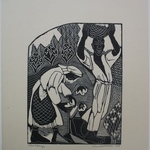 Cotton Pickers, left section of tryptich "American Earth"