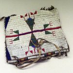 Parfleche beaded on one side