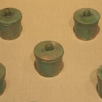 One of a Set of Seven Ointment Jars Each with Separate Cover