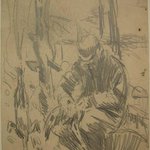 Seated Man with Game