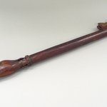Carved Flute in Shape of Birds Head