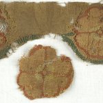 Fragment of Tapestry with Three Flower Roundels