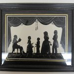 Silhouette of Family Group (5 Figures)
