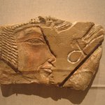 Fragment Showing Face and Part of Wig of Nefertiti