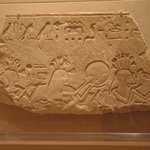 Sunk Relief Representation of the Upper Part of Three Female Figures