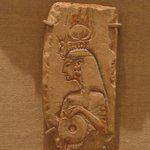 Fragment with Relief of Figure of a Queen