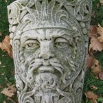 Keystone with Bearded King, one of two, from Lorsch Building, 37-39 Maiden Lane, NYC (demolished 1973)