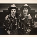 Twin Youths Wearing Hats