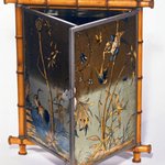 "Gem Bamboo Triplicate" Folding Mirror