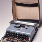 Portable Typewriter with Cover and Carrying Case