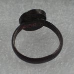 Oval Gem Mounted in Shank and Bezel
