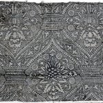 Tan Block Print Textile