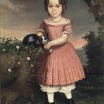 Portrait of a Child Holding a Cat